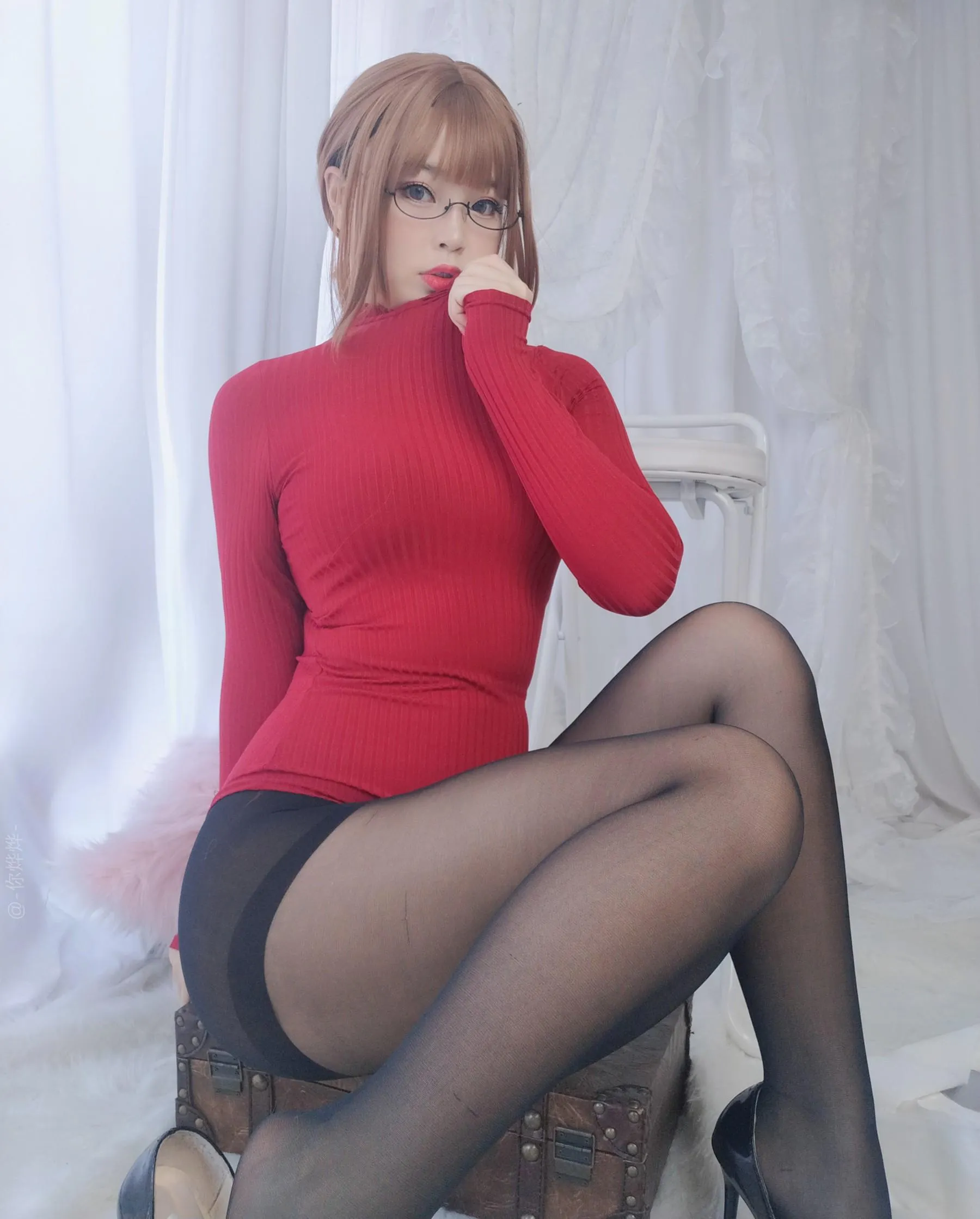 白烨 – NO.18 毛衣套装 [81P]插图6
